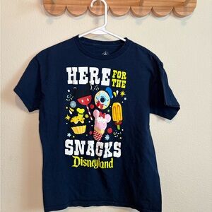 Disney Navy Kids T-Shirt with Colorful Snack Graphic